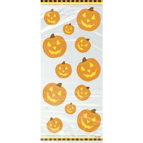 Pumpkin Glow Design Cello Treat Bag (11" x 5") (E.O.L.)