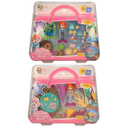 Amazing Underwater World DIY Mermaid Set with Accessories (4 asstd.) (34x28x6cm) (3+ YRS)