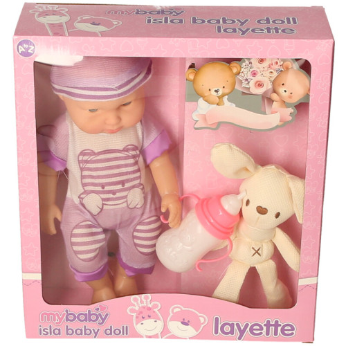 My Baby 26cm Isla Baby Doll Set with Accessories (4 asstd.) (28x25x8cm) (3+ YRS)