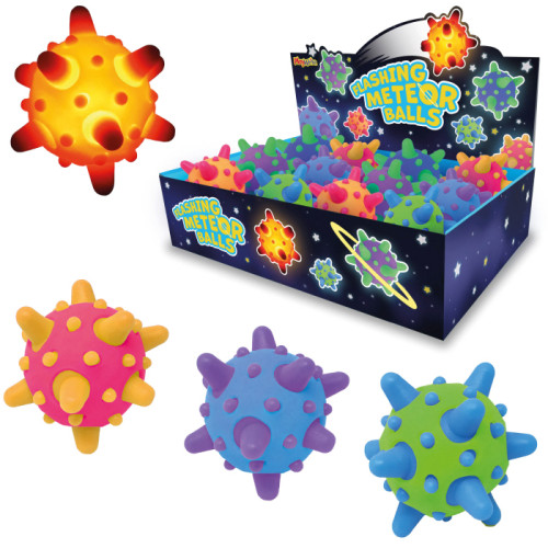 Light Up Flashing Meteor Ball 6cm (4 asstd.) (display box)