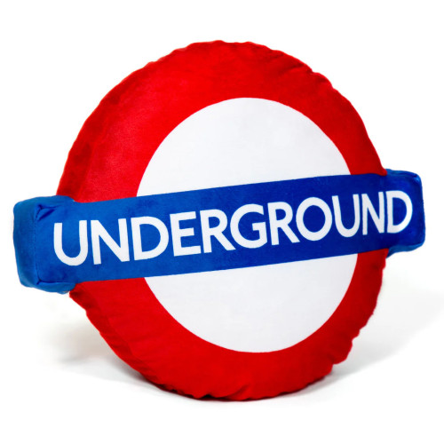 London Underground Roundel Logo Plush Cushion (42 x 35 x 14cm)
