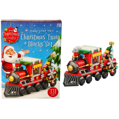 Christmas Train Blocks Kit 322 Pces (28x21x5cm) (6+ YRS) (46 Free Stock Due In) (E.O.L.)