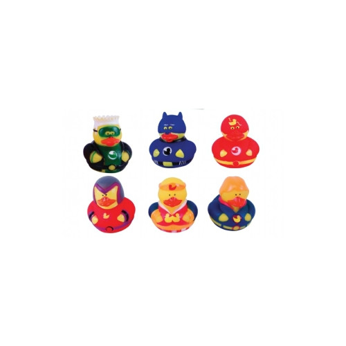 Squeezy Super Hero Ducks Bath Toy - 5cm (6 asstd.)
