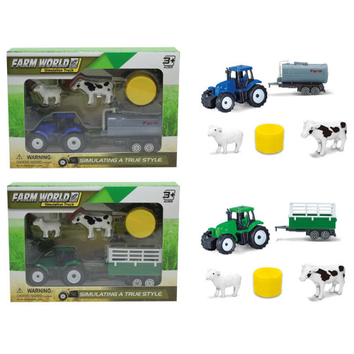 Farm World Tractor Playset 5 Pce (25x20x2cm) (2 asstd.) (3+ YRS) (NEW)