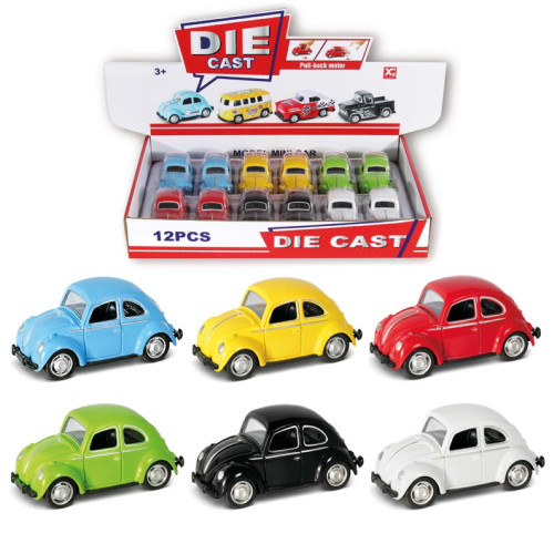 Bug Cars Die-cast Pull Backs 7.5cm (6 asstd.) (CDU) (NEW)