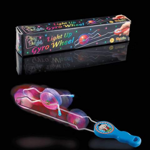 Light Up Gyro Wheel Magnetic Rail Twister (31x6cm) (boxed)