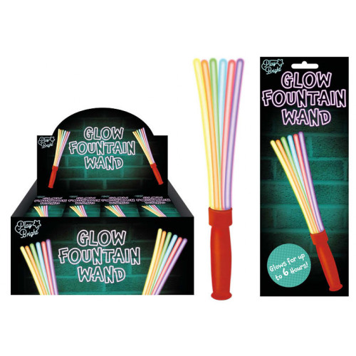 Glow Fountain 8 inch Light-Up Wand (carded) (CDU)