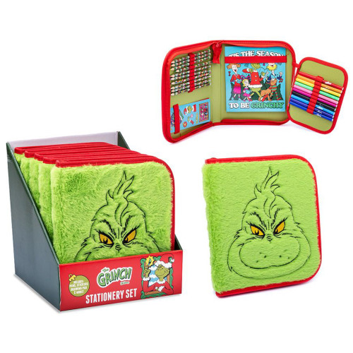 The Grinch Stationery Set in Plush Case (CDU) (3+ YRS) (E.O.L.)