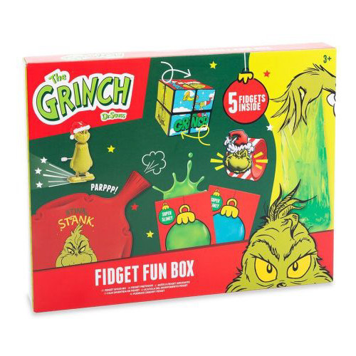 The Grinch Fidget Fun Box with 5 Fidgets (28x22x4cm) (3+ YRS)