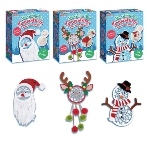 Make Your Own Christmas Dream Catcher Kit (3 asstd.) (21x17x5cm) (3+ YRS) (E.O.L.) - SAVE 10% !!