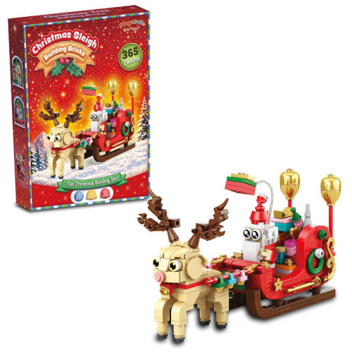 Christmas Building Bricks - Christmas Sleigh 365 Pces (28x21x5cm) (6+ YRS) (Due Sep)
