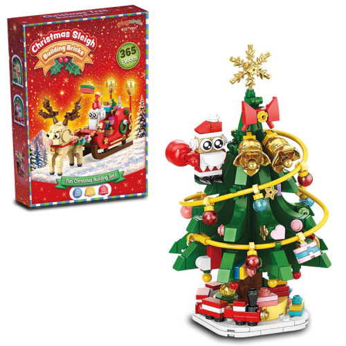 Christmas Building Bricks - Christmas Tree 378 Pces (28x21x5cm) (6+ YRS) (Due Sep)