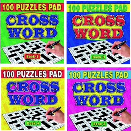 (HIDDEN) 100 Puzzles Pad - Adult Crossword (4 asstd.) (112 pages)