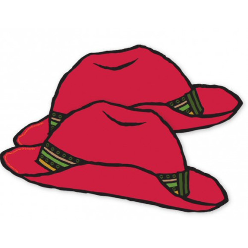 Paddington Bear Partyware: Red Paper Paddington Hats (Packs of 6) (E.O.L.) - SAVE 10% !!