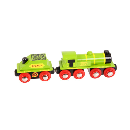 Bigjigs Big Green Engine & Coal Tender