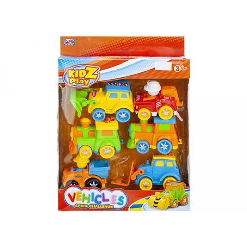 Kidz Play My First City Vehicles Friction Powered Speed Challenge 6-Piece Set (3+ YRS) (E.O.L.) - SAVE 10% !!