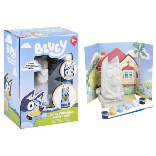 Bluey Paint Your Own Money Box (18x12x9.5cm) (3+ YRS) (E.O.L.)