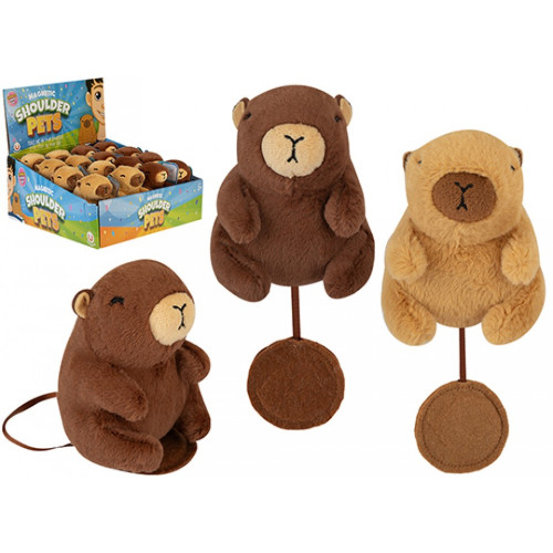 Magnetic Shoulder Pets Capybara 10cm Plush (2 asstd.) (CDU) (NEW)