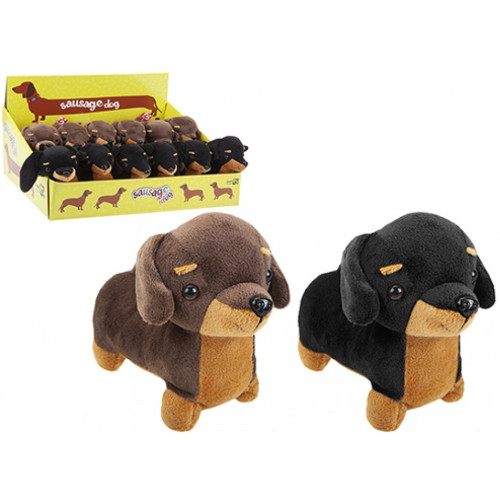 Dachsund Sausage Dog 19cm Plush in CDU (2 asstd.)