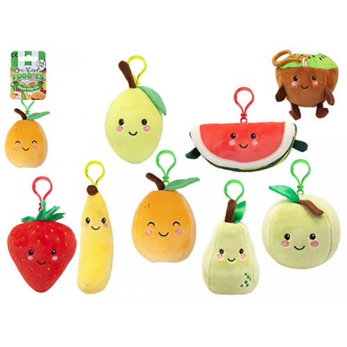 Softlings Fruity Foodies 12cm Plush Clip on with Header Card (8 asstd.) (E.O.L.)