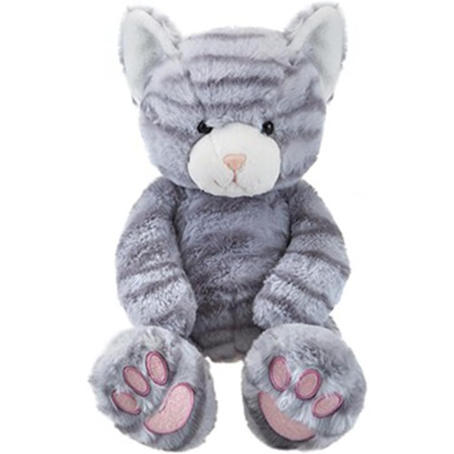 Luxury Plush Floppies Grey Cat 36cm (0 MTHS +)