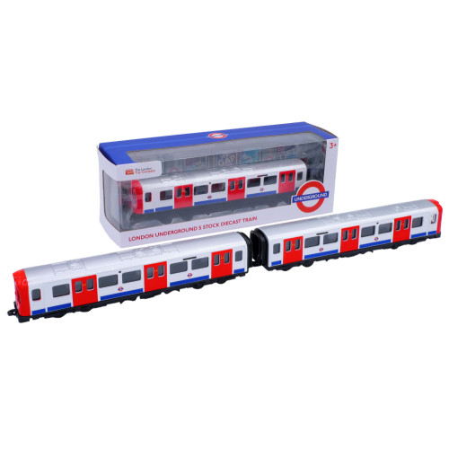 London Underground Diecast Metal 1:100 Model S-Stock Tube Train (20 x 7 x 6cm) (3+ YRS)