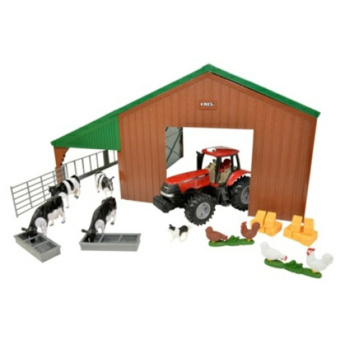 Britains Everyday Play 47019: Farm Building Set with Case Tractor (E.O.L.) - SAVE 10% !!