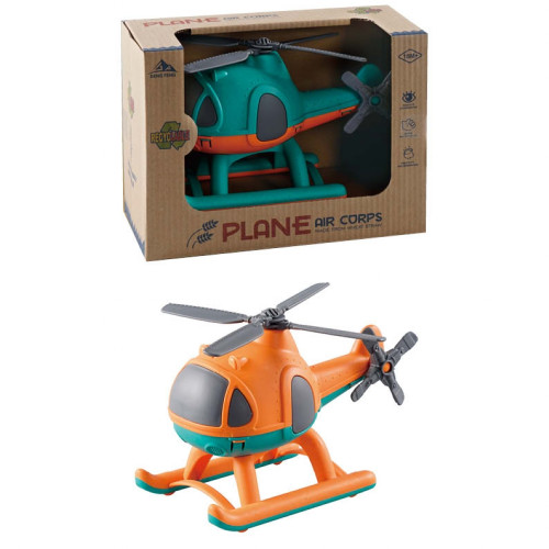 Bioplastic Helicopter Toy 20cm (18 MTHS+) (2 Assorted)