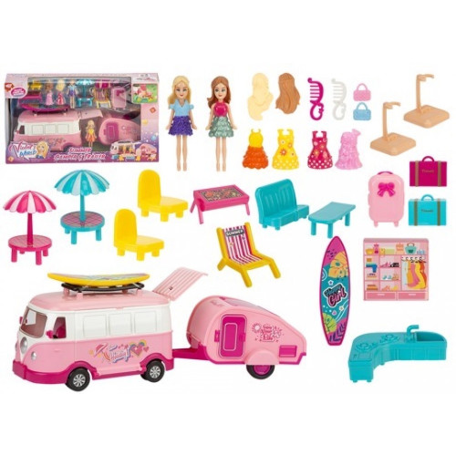 Violet's Summer Camper with Trailer 24 Pce Playset (NEW)