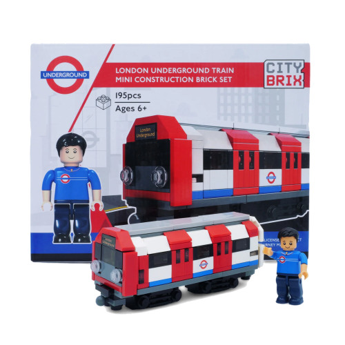 CityBrix London Underground Mini Construction Brick Set 195 pcs (22x17x4cm) (6+ YRS)