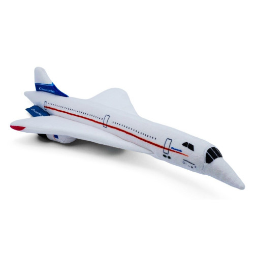 Concorde Supersonic Jet Plush Soft Toy (44 x 20 x 9.5cm)