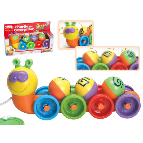 Charlie the Caterpillar Pull-Along Toy (30x18x8cm) (12 MTHS+)