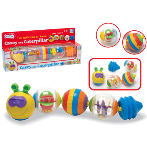 Casey the Caterpillar Snap-Together Balls Nursery Toy (33x15x7cm) (12 MTHS +)