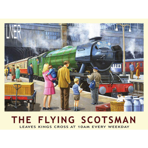 Metal Sign (RL): The Flying Scotsman - Kings Cross 10am