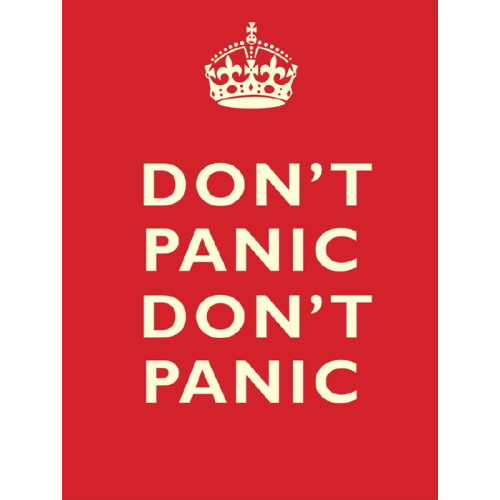 Metal Sign (MW): Don't Panic, Don't Panic (E.O.L.) - SAVE 25% !!