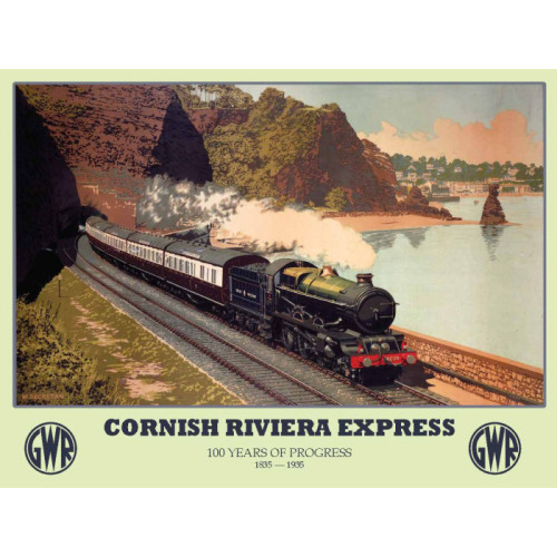 Mini Metal Sign (RL): G.W.R. Cornish Riviera Express