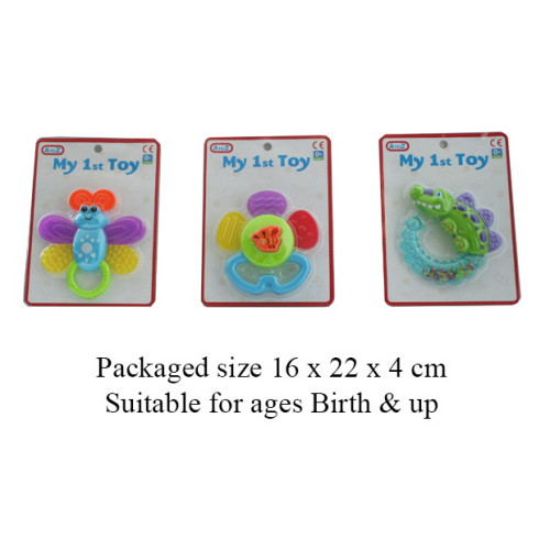 My 1st Toy Rattle Teether (asstd.) (16x22x4cm) (0 MTHS+) (E.O.L.) - SAVE 20% !!