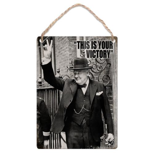 Metal Dangler (IWM): Winston Churchill - "This Is Your Victory"
