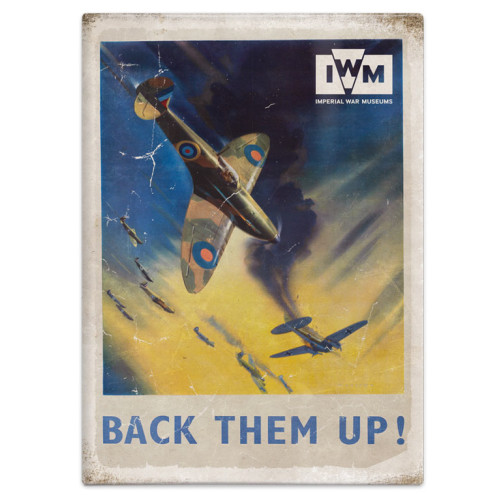 Metal Fridge Magnet (IWM): Spitfire - Back Them Up!
