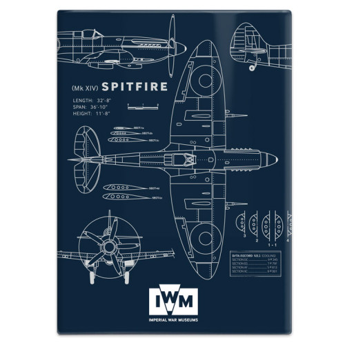 Metal Fridge Magnet (IWM): Spitfire - Technical