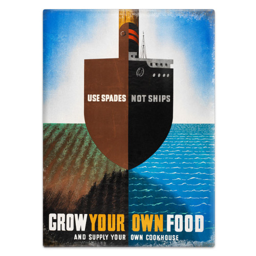 Metal Fridge Magnet (IWM): Grow Your Own Food
