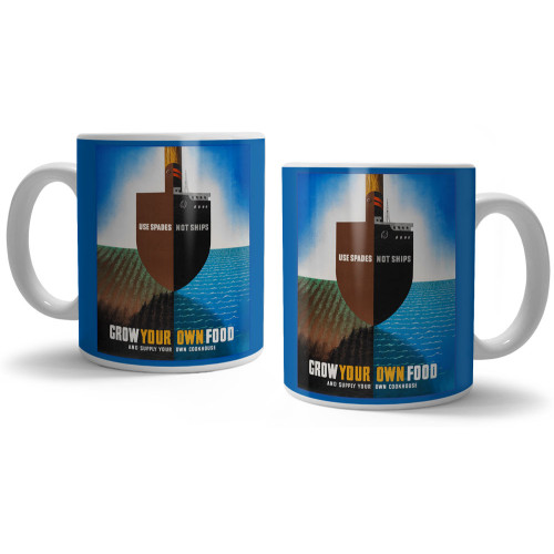 Boxed Ceramic Mug (IWM): Grow Your Own Food (E.O.L.)