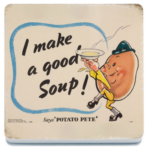 Melamine Coaster (IWM): I Make A Good Soup Says Potato Pete