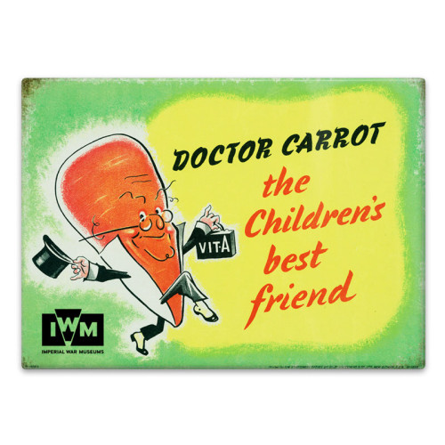 Metal Fridge Magnet (IWM): Doctor Carrot The Children's Best Friend