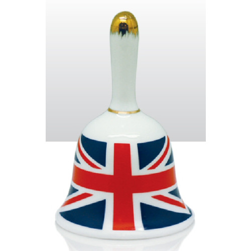 Union Jack Ceramic Bell 10.5 cm (E.O.L.) - SAVE 45% !!