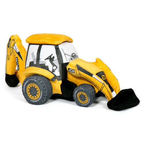 JCB 3CX Backhoe Plush Soft Toy - Large (35 x 15x 17cm)