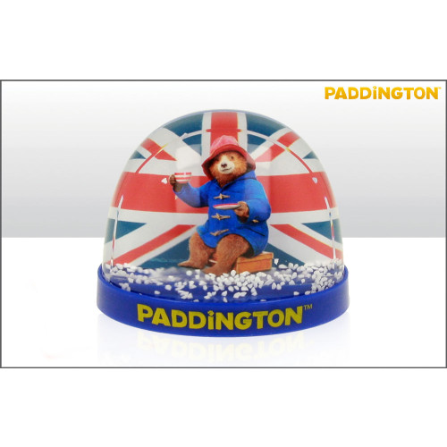 Paddington Bear Cool Britannia Plastic Snowstorm 5.2cm (NEW)