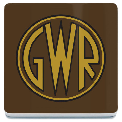 Melamine Coaster (100x100mm) (RL): G.W.R. Crest (NEW)