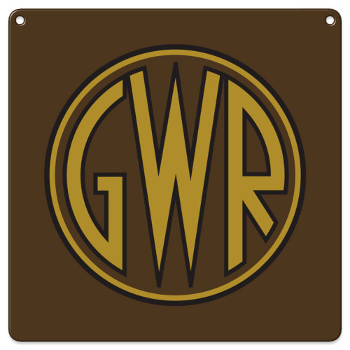 Wooden Coaster (100x100mm) (RL): G.W.R. Crest (NEW)