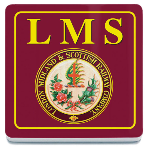 Melamine Coaster (100x100mm) (RL): L.M.S. Crest (NEW)